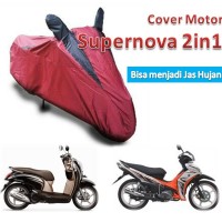 Jual Cover Motor Dual Fungsi (Bisa Sebagai Jas Hujan) Buat Motor Bebek dan Matik Murah