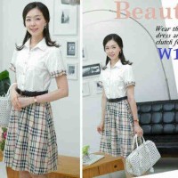 Dress Wanita Busana Wanita Baju Wanita Kantoran Bahan B**berry Katun