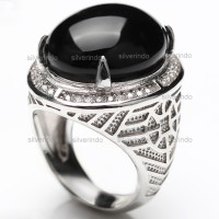 *** SALE *** PERAK 925 cincin cowok ikat batu emban BJ119-AB