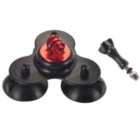 Jual Mount/dudukan 3 Cup Suction Action cam untuk Gopro, Xiaomi & Brica Murah