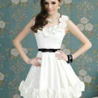 Dress Wanita Busana Wanita Feminim Baju Pesta Bahan Satin Bride S - XL