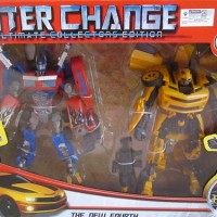 Jual Robot Transformers Optimus Prime dan Bumblebee Interchange Murah