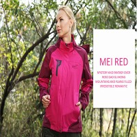 Jaket Gunung/Hiking/Outdoor Wanita SNTA 6602 Fuschia Waterproof