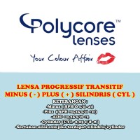 LENSA KACAMATA POLYCORE PROGRESIF TRANSITION CYLINDER