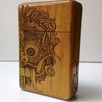 Jual Barong Wooden Cigarette case CIG024 | Kotak rokok Murah