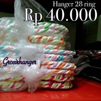 Jual Grosir Hanger Jilbab / Hijab Bulat isi 28 Ring Murah