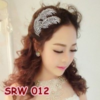Jual Sirkam Sanggul Daun Wedding l Aksesoris Rambut Pesta Pengantin-SRW 012 Murah