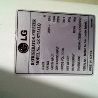 Kulkas 2 Pintuk Merk LG Second