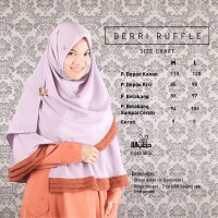 Berry Ruffle Ungu Bata | Hijab Alila