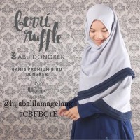 Berry Ruffle Abua Dongker ( L ) | Hijab Alila