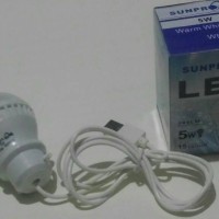 Jual LAMPU USB 5W BOHLAM LED POWER BANK EMERGENCY Murah