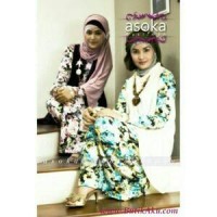 gamis sifon motif bunga