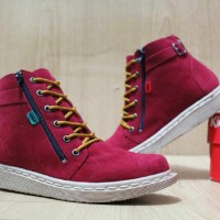 Sepatu Murah Wanita Kickers Femme Resleting Grade Original# 155
