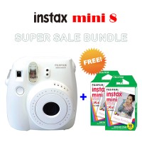Kamera Instan Fujifilm Instax Polaroid Mini 8 White