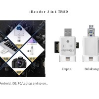 Jual iReader USB Micro SD SDHC TF Card Reader Writer for iOS Android PC Murah