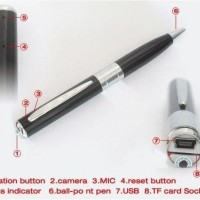 Jual Spycam Kamera Pengintai Pen/Bolpoin Silver Murah