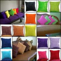 Jual Sarung Bantal Kursi Cantik Bulu Snail Pelangi Ukuran 40 x 40 cm Murah