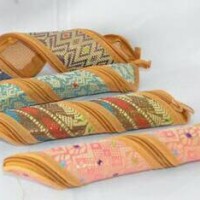Jual Souvenir Tempat Pensil Bahan Songket Murah