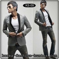 Jual jas pria murah, slim fit korea blazer KS09 | jaket pria Murah