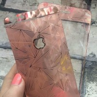 Tempered Glass Depan Belakang iPhone 5 - iPhone 5S - Rose Gold