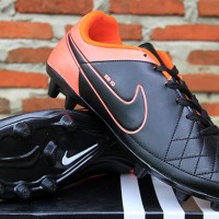 Jual Sepatu Sepak Bola Nike Tiempo SB 10 Hitam Orange Murah