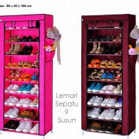 LEMARI SEPATU/RAK SEPATU /TEMPAT SIMPAN SEPATU SENDAL 9 SUSUN