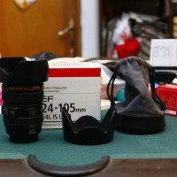 lensa canon L series 24 105 mm mint condition