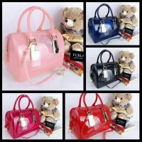 tas wanita/tas kerja/tas cewek Furla jelly semi ori super