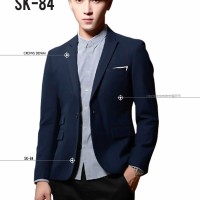 Jual jas blazer Blue Skinny Suit SK84, jaket , hoodie , kemeja Murah