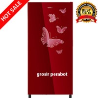 Kulkas - Lemari Es 1 Pintu Sanken SK-G170-MR - Red - Grs 5 Tahun!