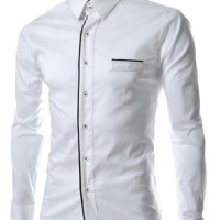 Jual Kemeja Pria Slimfit Harga Murah peter white putih Murah