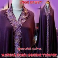 Mukena dubai Bordir Tumpuk ungu duwet | Grosir mukena murah surabaya