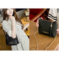 TAS SELEMPANG MANGO ELLE MICHAEL KORS PINK HITAM KULIT SAFFIANO WANITA