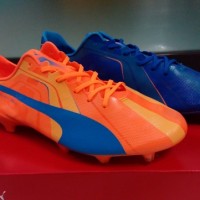 Sepatu Bola Puma Evospeed SL Tricks Blue Orange