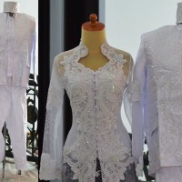 kebaya akad nikah pengantin modern murah couple resepsi beskap stelan