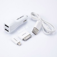 Jual VIVAN USB CAR Charger CC02B Charger untuk mobil Murah