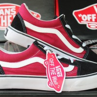 sepatu Vans Old Skool Merah Hitam (keren,murah,terbaru,new,2016)