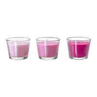 IKEA Ikea Bracka ~ 3 Pcs Lilin Beraroma Dalam Gelas | P Murah