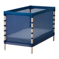 IKEA Ikea Flitig ~ Ranjang Bayi Kayu Beech | Biru, 123x Berkualitas