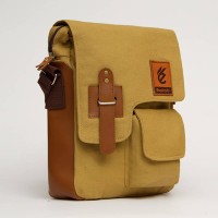 Jual Tas Selempang Pria Waterproof Kulit Kanvas Slingbag Gadget Organizer Murah