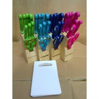 Jual Pisau dapur Set Vicenza Color yang bagus murah tajam serbaguna baru Murah