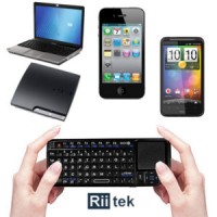 Jual Riitek RT-MWK02 Wireless Mini Keyboard Mouse Bluetooth & Laser Poniter Murah