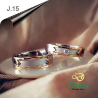 Cincin Kawin Tunangan Perak Couple J.15