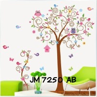 Jual Wallsticker Uk.2x60x90 Wallstiker Pohon Burung Owl Murah