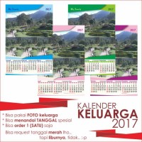 kalender keluarga/toko