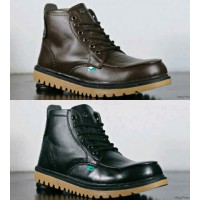 SEPATU KICKERS BOOT AXE SAFETY COKLAT DAN HITAM