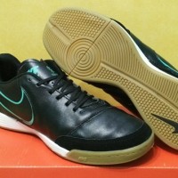 sepatu futsal nike tiempo x genio II leather hitam ic grade ori import