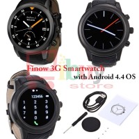 'FINOW X5' 3G Android 4.4 MTK6572 Dual Core Smartwatch Phone - BLACK