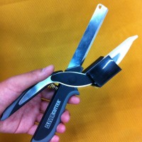 Jual Clever Cutter Gunting Pemotong Daging & sayur Gunting+Talenan Murah