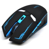 Jual WEYES Iron Man Wireless Mouse Gaming Mute Button Silent Click 2.4Ghz Murah